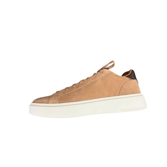 Allen Edmonds Men Oliver Sandstone Lace-Up Suede Sneakers  Size 8D NIB $325 - Picture 2 of 11